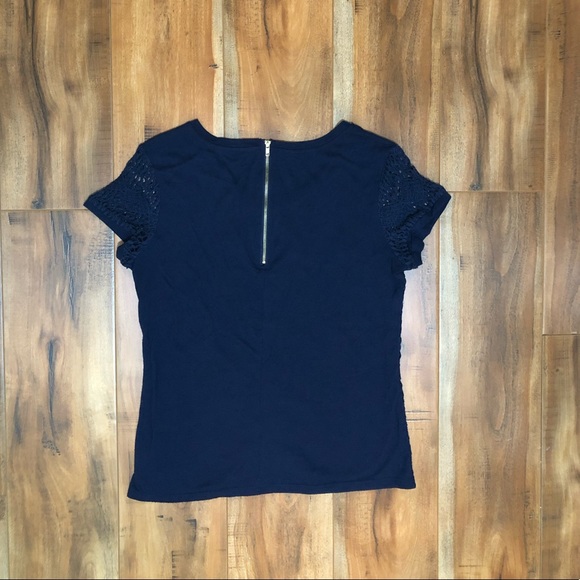 89TH & MADISON | Blue Lace Top - Picture 3 of 3
